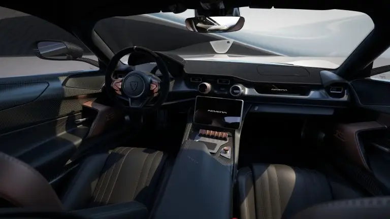 rimac nevera car interior view