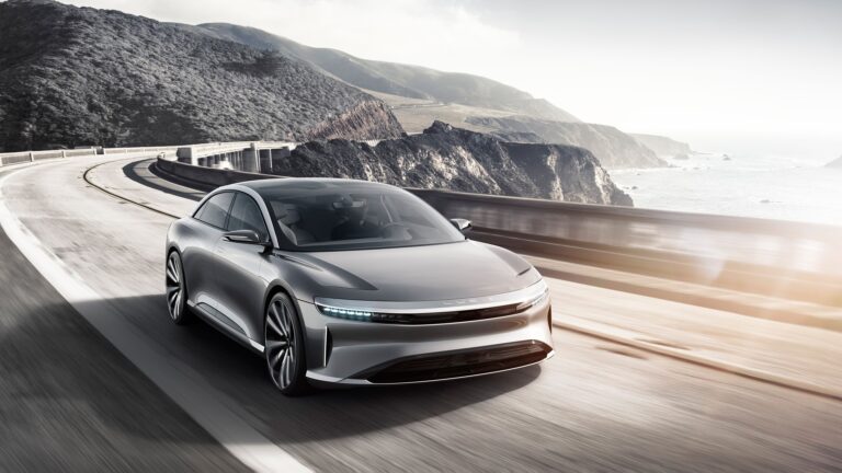 Lucid air road view