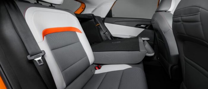 mg4 electric crossover rear seats