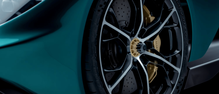 2024 Aston Martin Valhalla close up tyre view